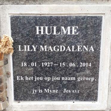 HULME Lily Magdalena 1927-2014
