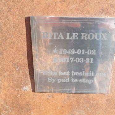 ROUX Rita, le 1949-2017