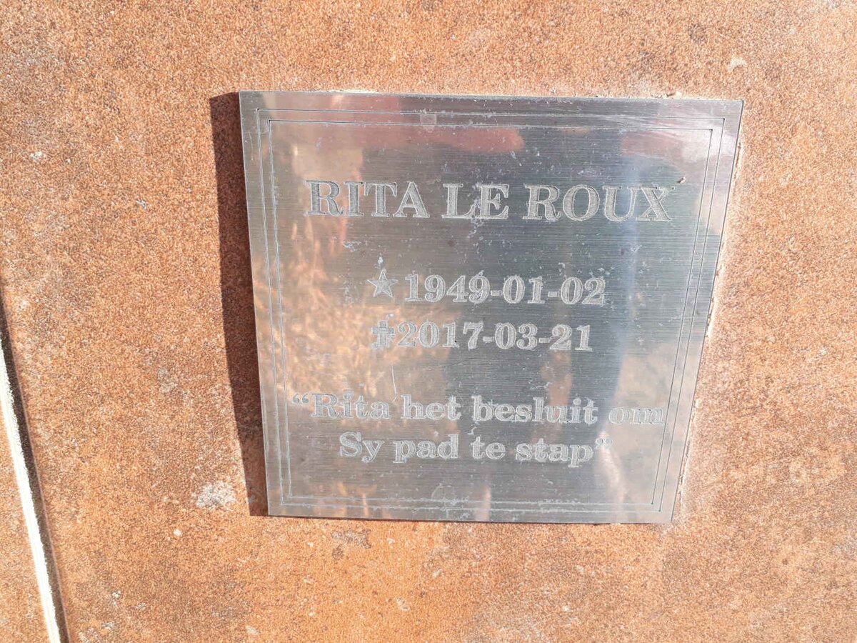 ROUX Rita, le 1949-2017