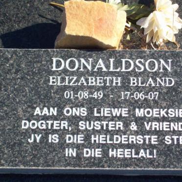 DONALDSON Elizabeth Bland 1949-2007