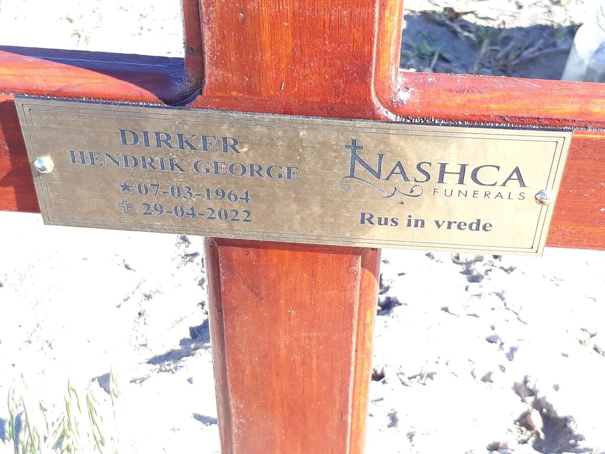 DIRKER Hendrik George 1964-2022