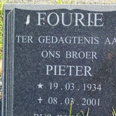FOURIE Pieter 1934-2001
