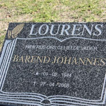 LOURENS Barend Johannes 1944-2008