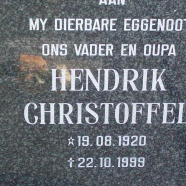 WET Hendrik Christoffel, de 1920-1999 &amp; Elizabeth Bland 1925-2009