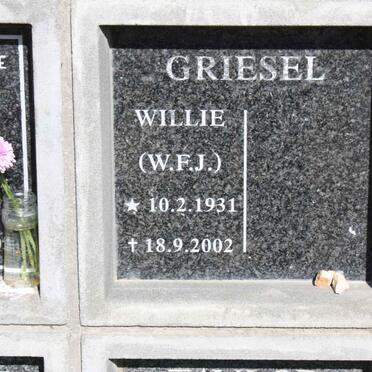 GRIESEL W.F.J. 1931-2002