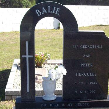 BALIE Peter Hercules 1945-1995