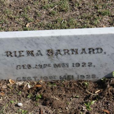 BARNARD Riena 1922-1928