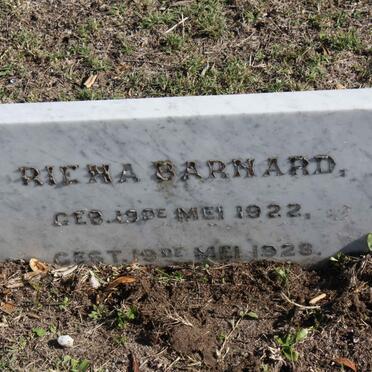 BARNARD Riena 1922-1928