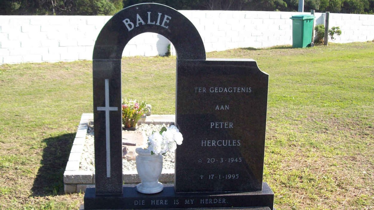 BALIE Peter Hercules 1945-1995