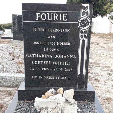 FOURIE Catharina Johanna, COETZEE 1926-2017