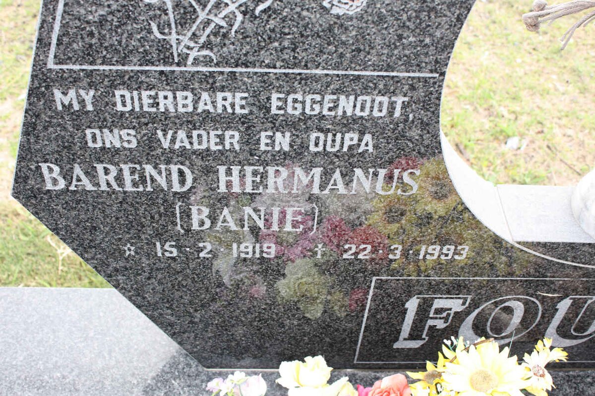 FOURIE Barend Hermanus 1919-1993 