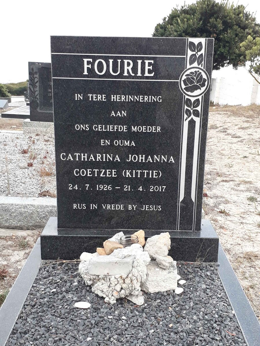 FOURIE Catharina Johanna, COETZEE 1926-2017
