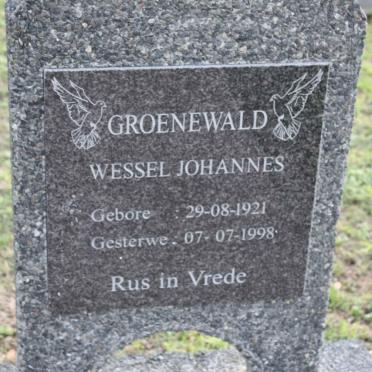 GROENEWALD Wessel Johannes 1921-1998