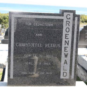 GROENEWALD Christoffel Petrus 1885-1968