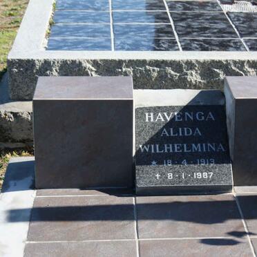HAVENGA Alida Wilhelmina 1913-1987