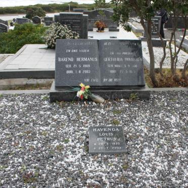 HAVENGA Barend Hermanus 1909-2003 &amp; Gertruida Dorothea KRIEL 1900-1975 :: HAVENGA Louis Petrus 1930-2003 