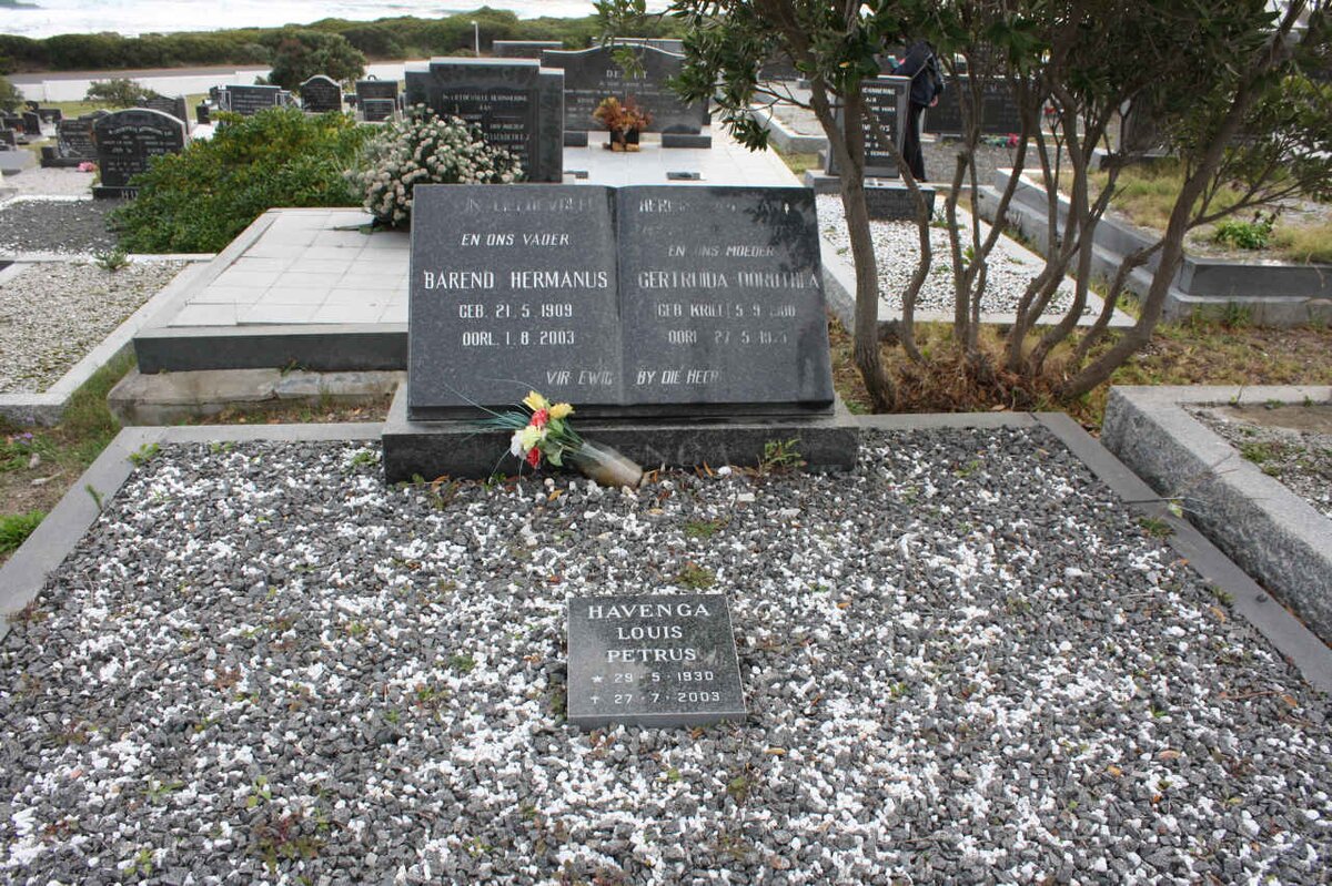 HAVENGA Barend Hermanus 1909-2003 &amp; Gertruida Dorothea KRIEL 1900-1975 :: HAVENGA Louis Petrus 1930-2003