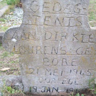 LOURENS Dirkie 1945-1949