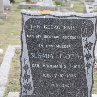 OTTO Susara J. nee MOOLMAN 1906-1936