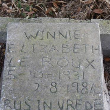 ROUX Winnie Elizabeth, le 1931-1984