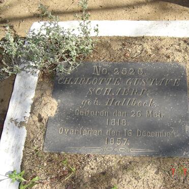 SCHIERT Charlotte Gustave nee HALBECK 1818-1857