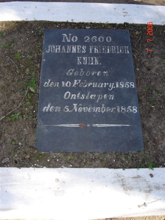 KUHN Johannes Friedrich 1858-1858