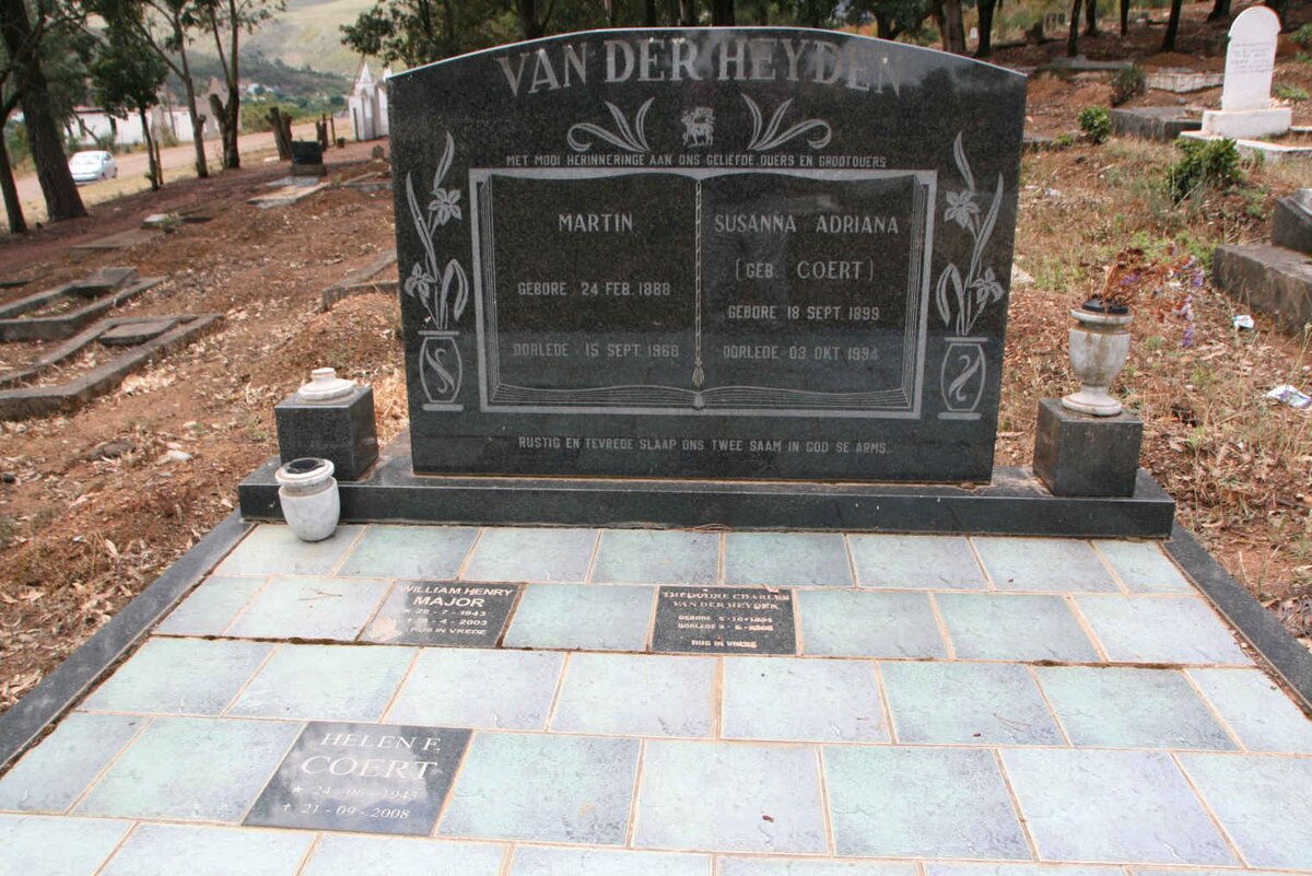 HEYDEN, van der :: COERT :: MAJOR