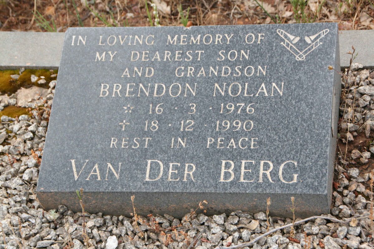 BERG Brendon Nolan, van der 1976-1990