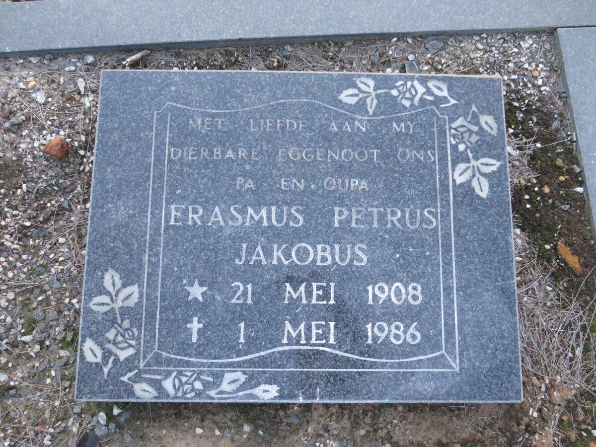 ? Erasmus Petrus Jakobus 1908-1986