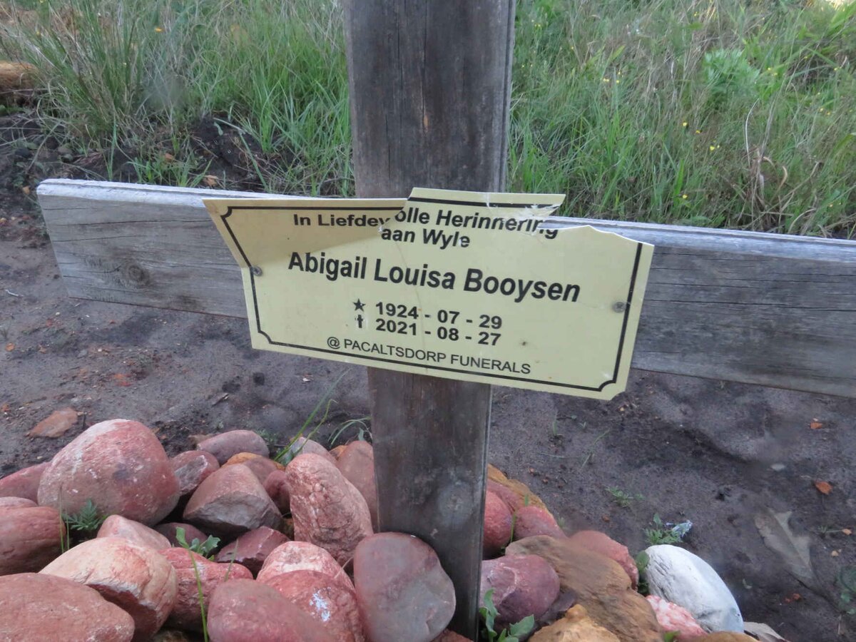 BOOYSEN Abigail Louisa 1924-2021