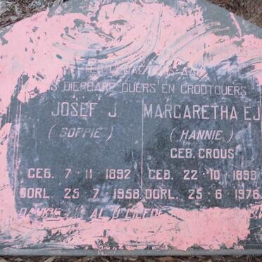 NOTHNAGEL Josef J. 1892-1958 & Margaretha E.J. CROUS 1893-1976 _1