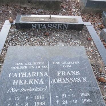 STASSEN Frans Johannes N. 1908-1985 :: STASSEN Catharina Helena nee DIEDERICKS 1916-1998