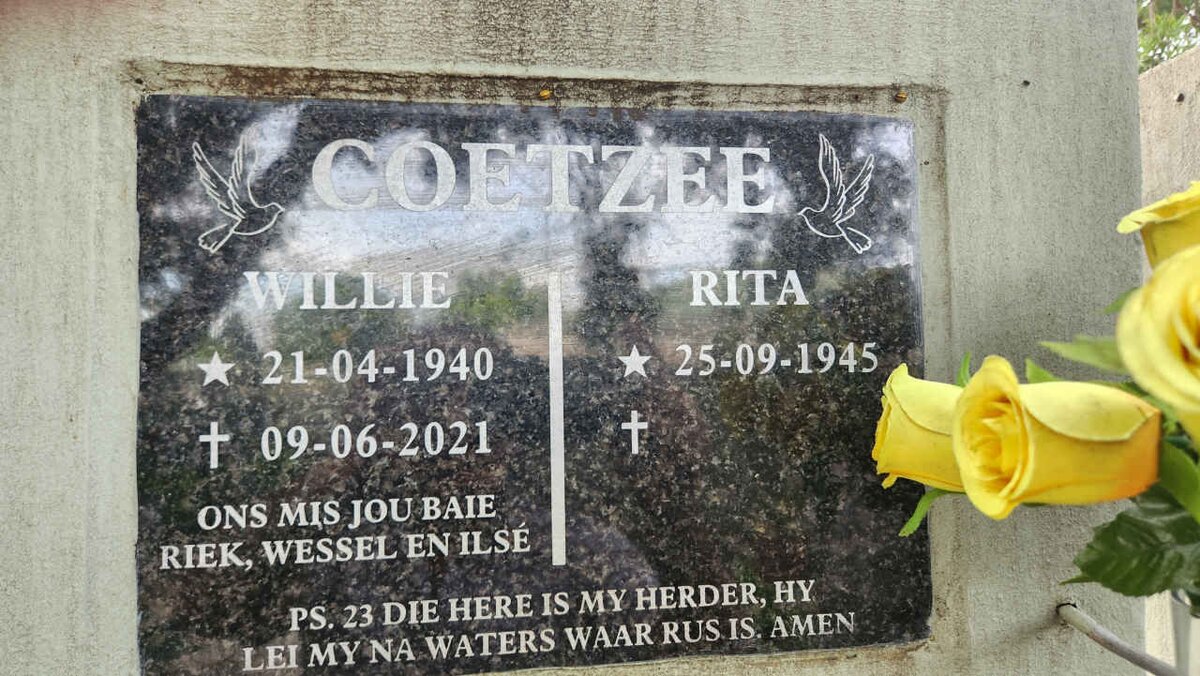 COETZEE Willie 1940-2021 & Rita 1945-