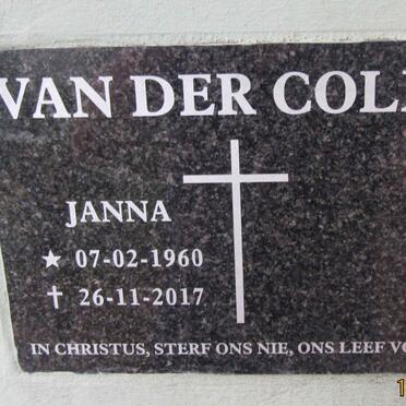COLFF Janna, van der 1960-2017