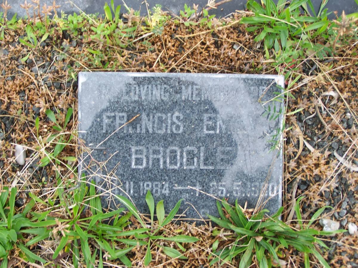 BROGLE Francis E. 1884-1980