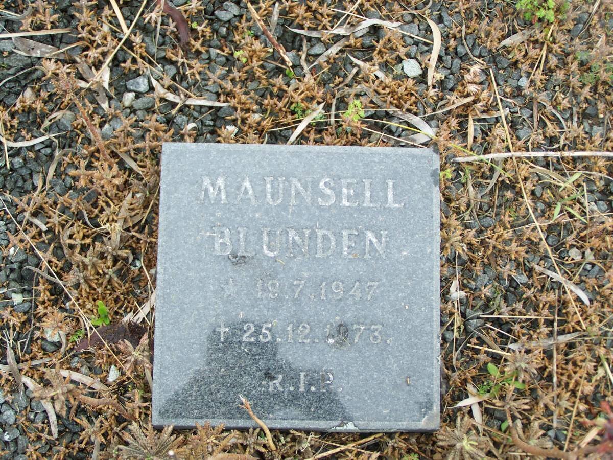 BLUNDEN Maunsell 1947-1973