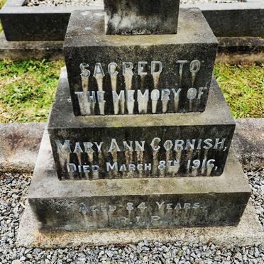 CORNISH Mary Ann 1832-1916