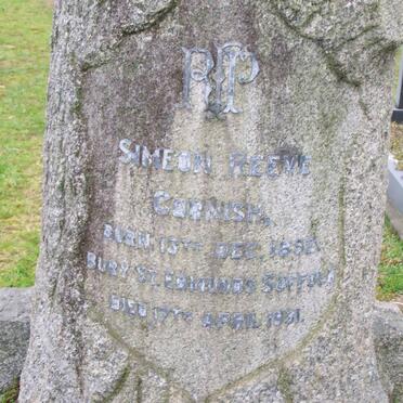 CORNISH Simeon Reeve 1852-1931