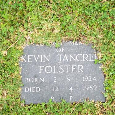 FOLSTER Kevin Tancred 1924-1989