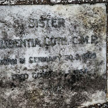 GUTH Lubentia 1903-1954