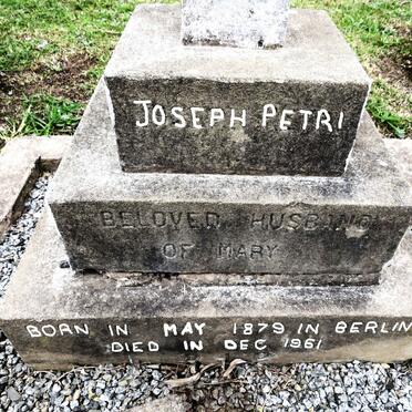 PETRI Joseph 1879-1961