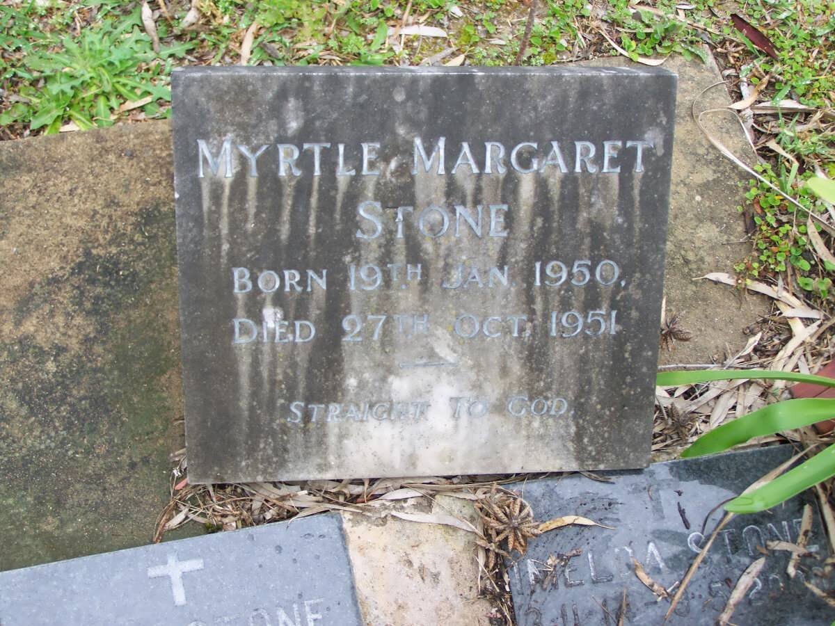 STONE Myrtle Margaret 1950-1951