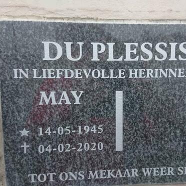 PLESSIS May, du 1945-2020