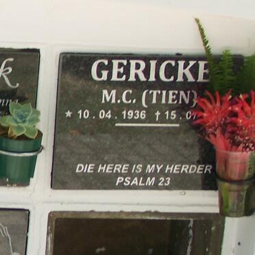 GERICKE M.C. 1936-2013