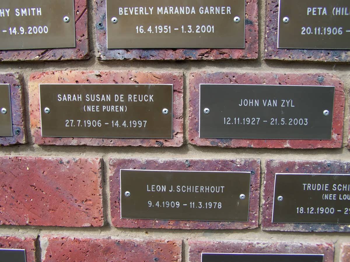 GARNER :: DE REUCK :: PUREN :: VAN ZYL :: SCHIERHOUT 