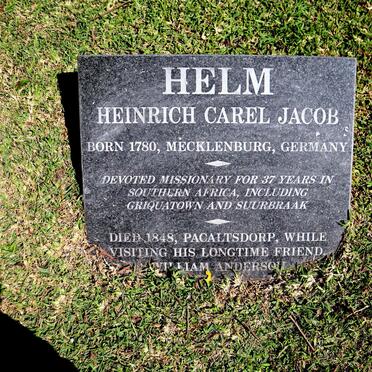 HELM Heinrich Carel Jacob 1780-1848