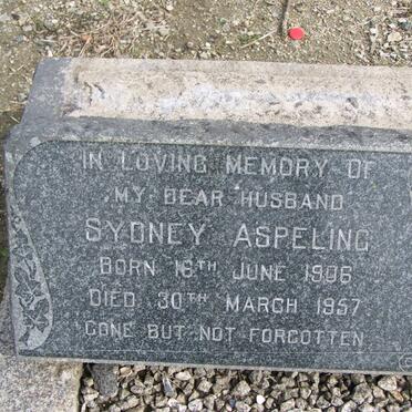 ASPELING Sydney 1906-1957