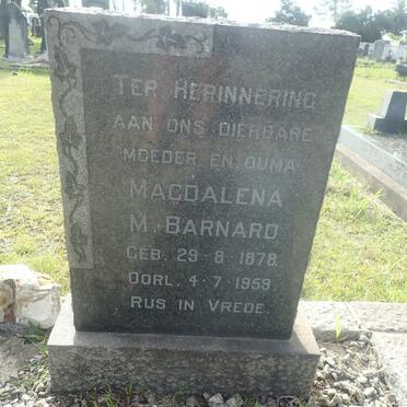 BARNARD Magdalena M. 1878-1959