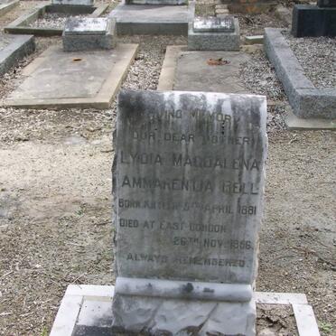 BELL Lydia Magdalena Ammarentia nee KUYLER 1881-1956