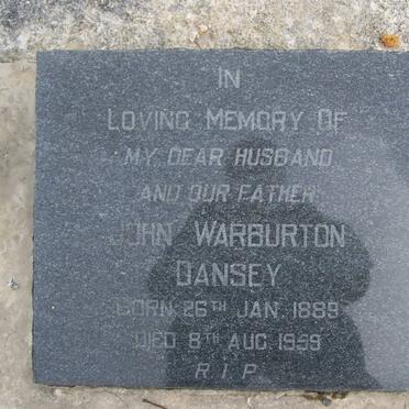DANSEY John Warburton 1889-1959